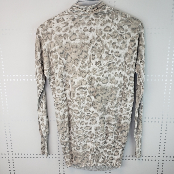 Rebecca Taylor | Light gauge animal print sweater Authentic Leopard Wool Blend - Picture 5 of 8